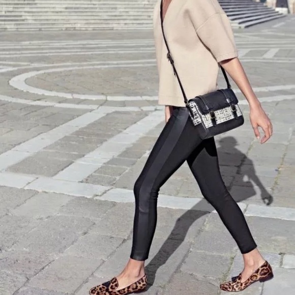 J. Crew Pants - J. Crew Pixie Pant in Leather Stripe 12